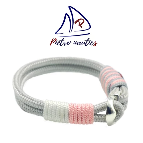 pietro-nautics-ezust-feher-puder-rozsaszin-vitorlas-karkoto-horgonyos-4mm-2soros